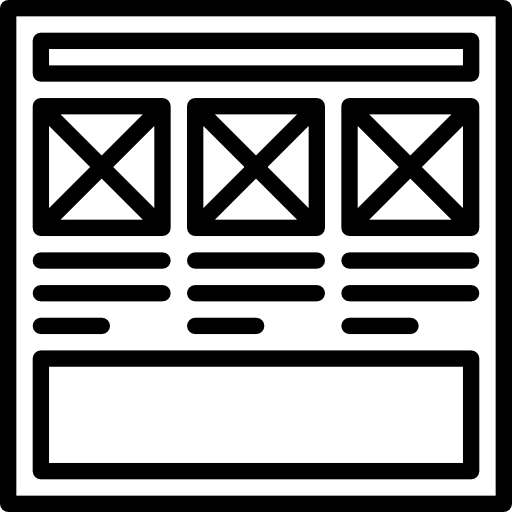 wireframe Special Lineal icona