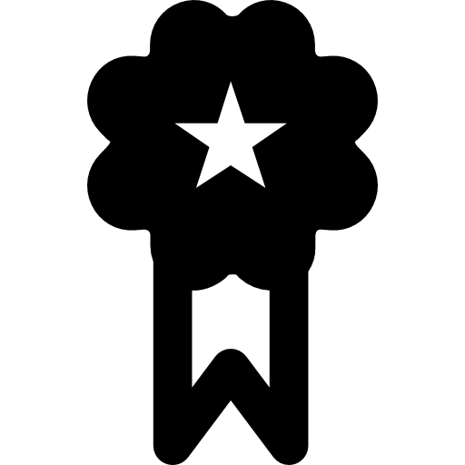 Медаль Basic Black Solid иконка