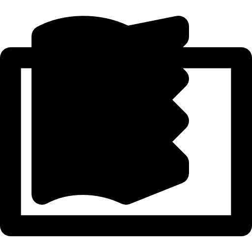 open boek Basic Black Solid icoon