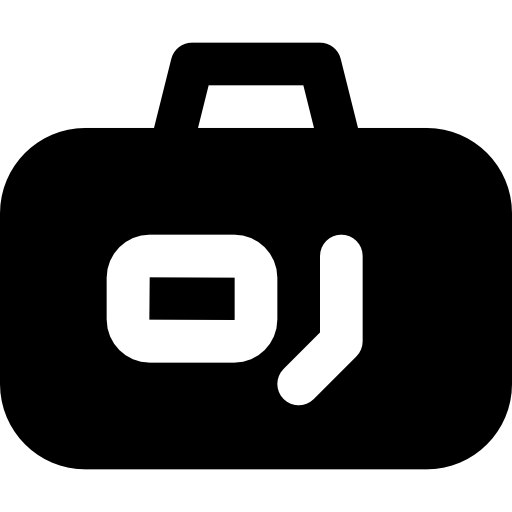 Briefcase Basic Black Solid icon