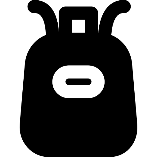 mochila Basic Black Solid icono