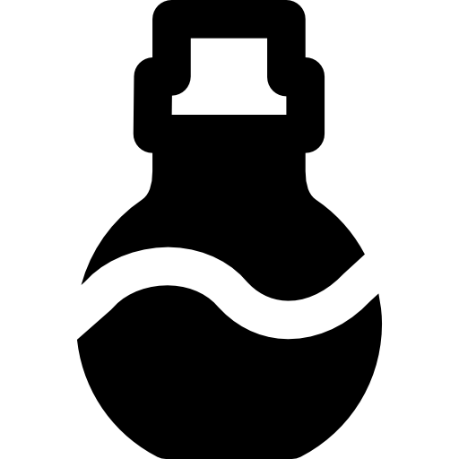 フラスコ Basic Black Solid icon