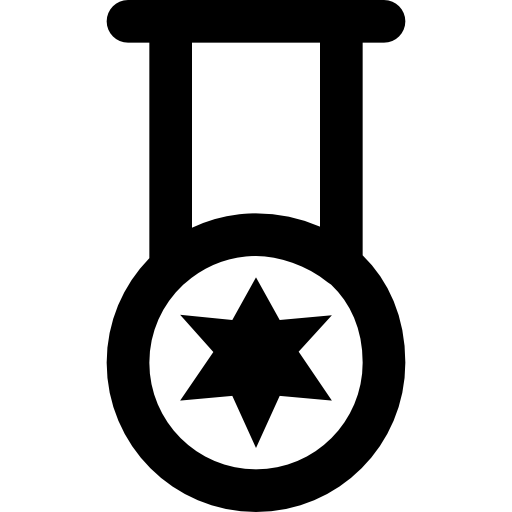 メダル Basic Black Outline icon