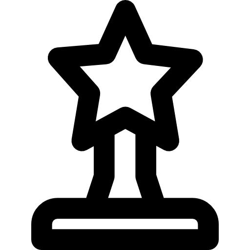 troféu Basic Black Outline Ícone