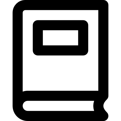 buch Basic Black Outline icon