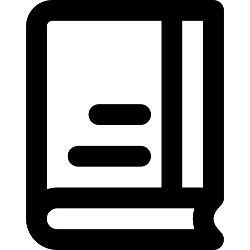Book Basic Black Outline icon