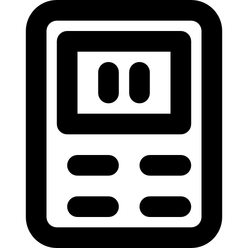 calcolatrice Basic Black Outline icona