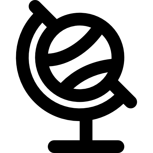 지구 지구 Basic Black Outline icon