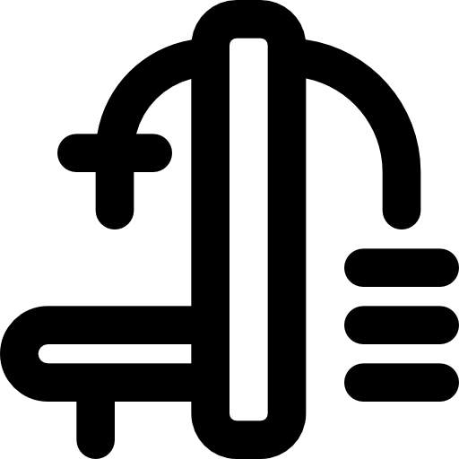 siłownia Basic Black Outline ikona
