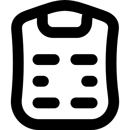 Weight Basic Black Outline icon