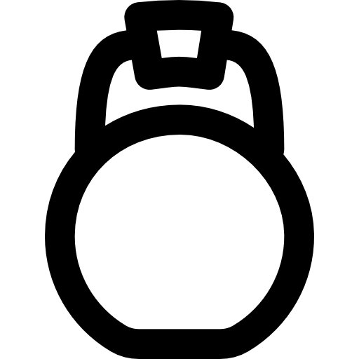 Dumbbell Basic Black Outline icon
