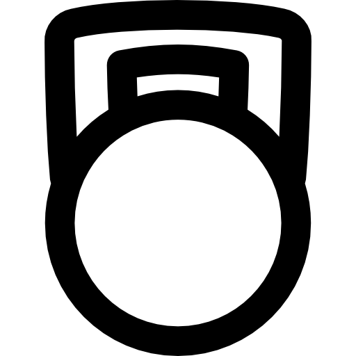 Dumbbell Basic Black Outline icon