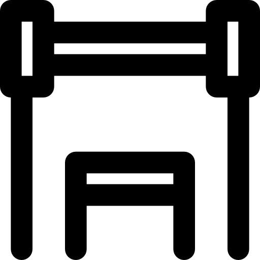 Dumbbell Basic Black Outline icon