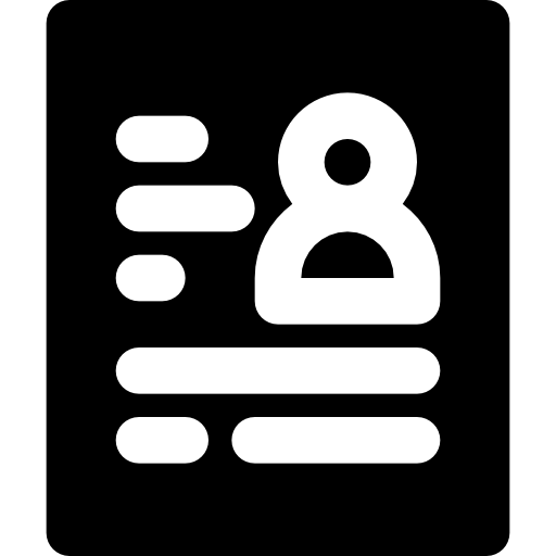 plan de estudios Basic Black Solid icono