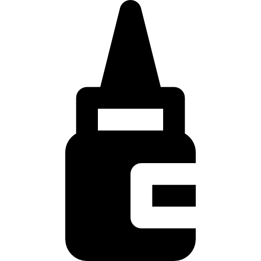 pegamento Basic Black Solid icono