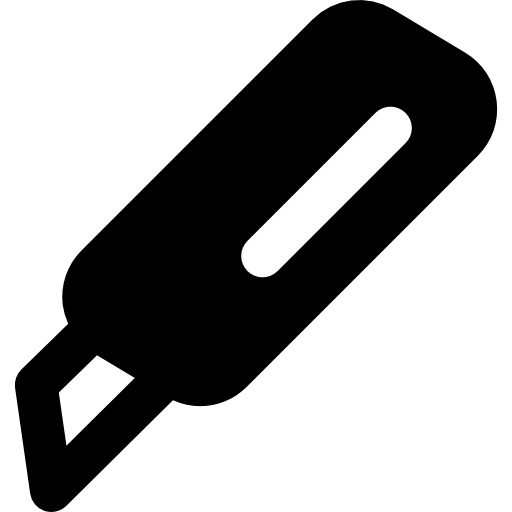 cortador Basic Black Solid icono