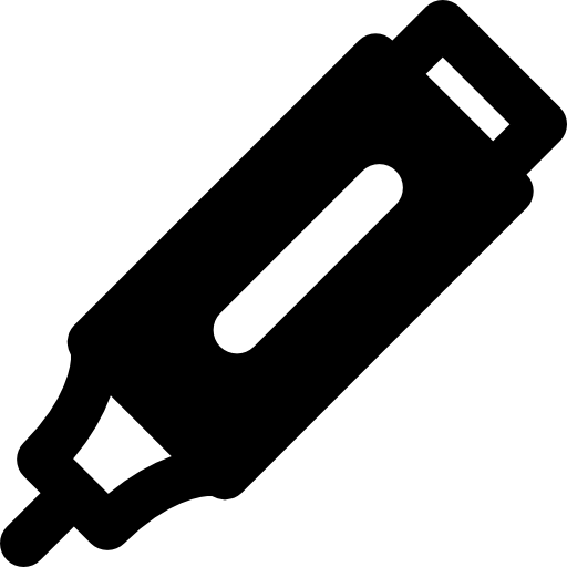 marcador Basic Black Solid icono