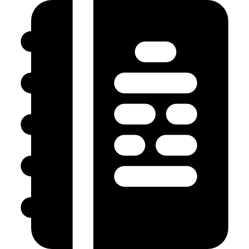 cuaderno Basic Black Solid icono