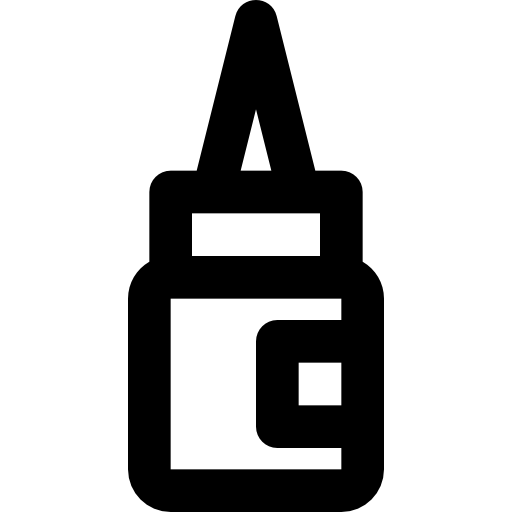 kleben Basic Black Outline icon