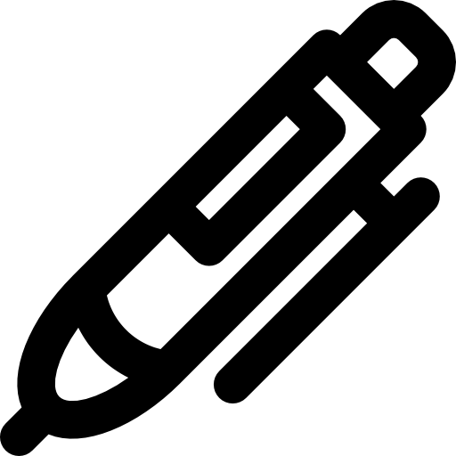 penna Basic Black Outline icona