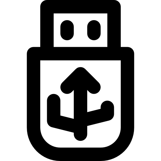 usb Basic Black Outline icon