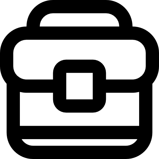 aktówka Basic Black Outline ikona