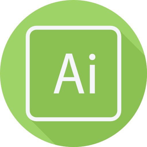 AI Cursor creative Flat Circular icon
