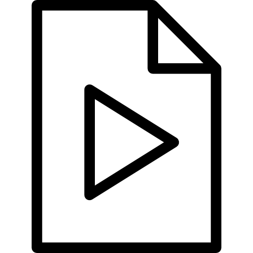 ビデオファイル Cursor creative Lineal icon