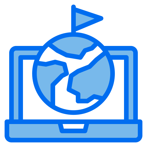 Online learning Payungkead Blue icon