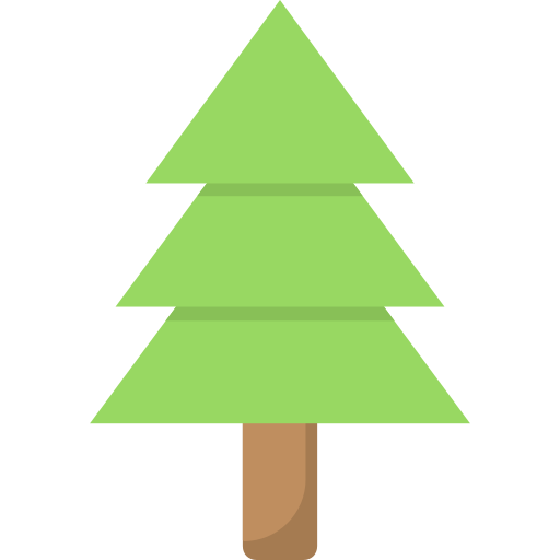 Pine tree Creative Stall Premium Flat icon