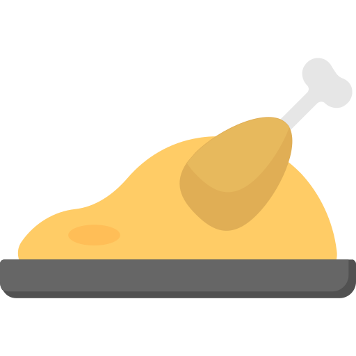 Roast chicken Creative Stall Premium Flat icon