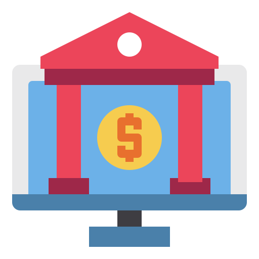 Online banking Payungkead Flat icon