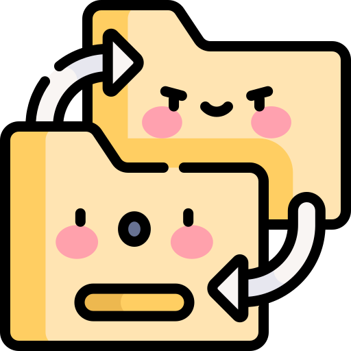 データコピー Kawaii Lineal color icon