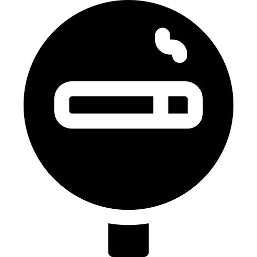 area fumatori Basic Rounded Filled icona