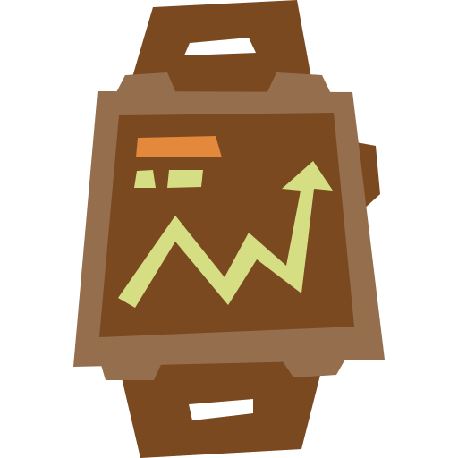 smartwatch Cartoon Flat icoon