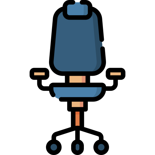 Office chair Special Lineal color icon