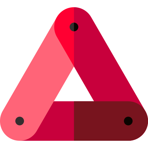señal de advertencia Basic Rounded Flat icono