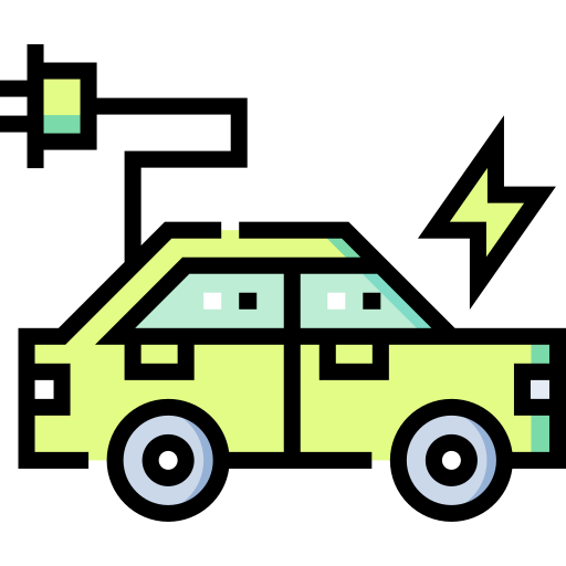 voiture écologique Detailed Straight Lineal color Icône