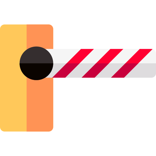 Parking barrier Basic Rounded Flat icon