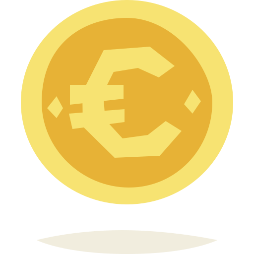 Euro Cartoon Flat icon