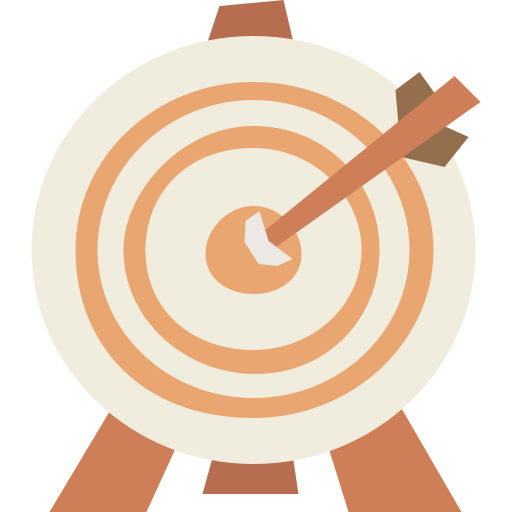 Bullseye Cartoon Flat icon