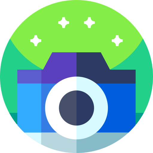 fotoapparat Geometric Flat Circular Flat icon