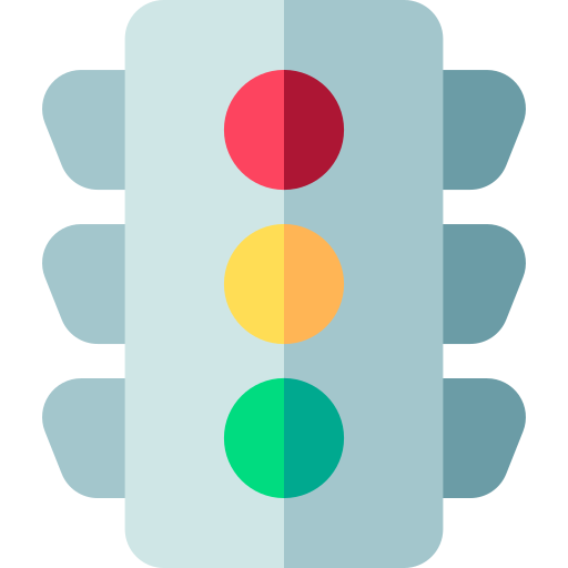 Traffic light Basic Rounded Flat icon