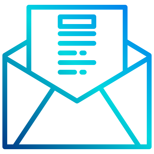 email xnimrodx Lineal Gradient icon