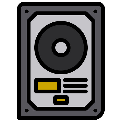 disco rigido xnimrodx Lineal Color icona