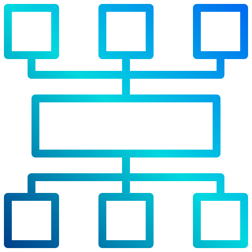 diagrama de flujo xnimrodx Lineal Gradient icono