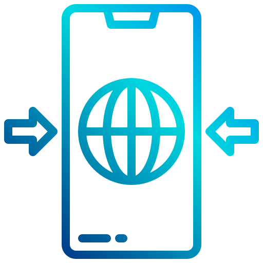 mobiltelefon xnimrodx Lineal Gradient icon