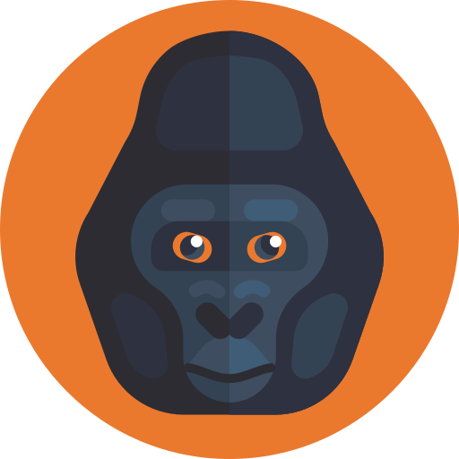 Gorilla Generic Circular icon