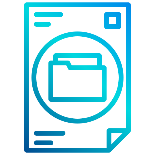 Document xnimrodx Lineal Gradient icon