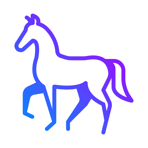 paard Generic Gradient icoon